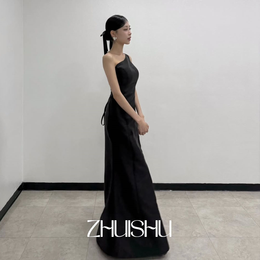 Modern Korean Lifestyle - Sukienki wieczorowe ZHUISHU na jedno ramię,
