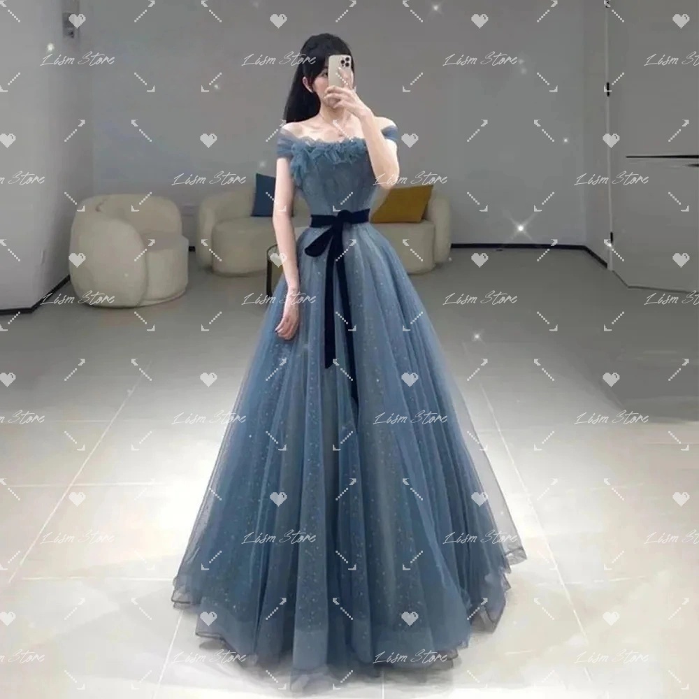 Modern Korean Lifestyle - Sukienka wieczorowa z błyszczącego tiulu Lism,